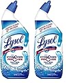 Lysol Toilet Bowl Cleaner Gel, for Cleaning and Disinfecting, Bleach Free, Ocean Fresh Scent, 24oz (Pack of 2)