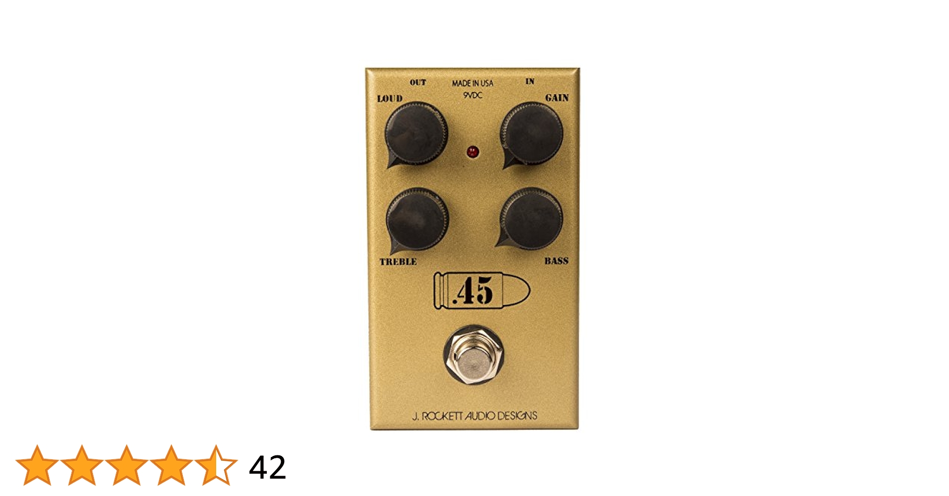 新品 J.Rockett Audio Designs .45 Caliber J Rockett 45 Caliber Overdrive Pedal : Amazon.ca: Clothing