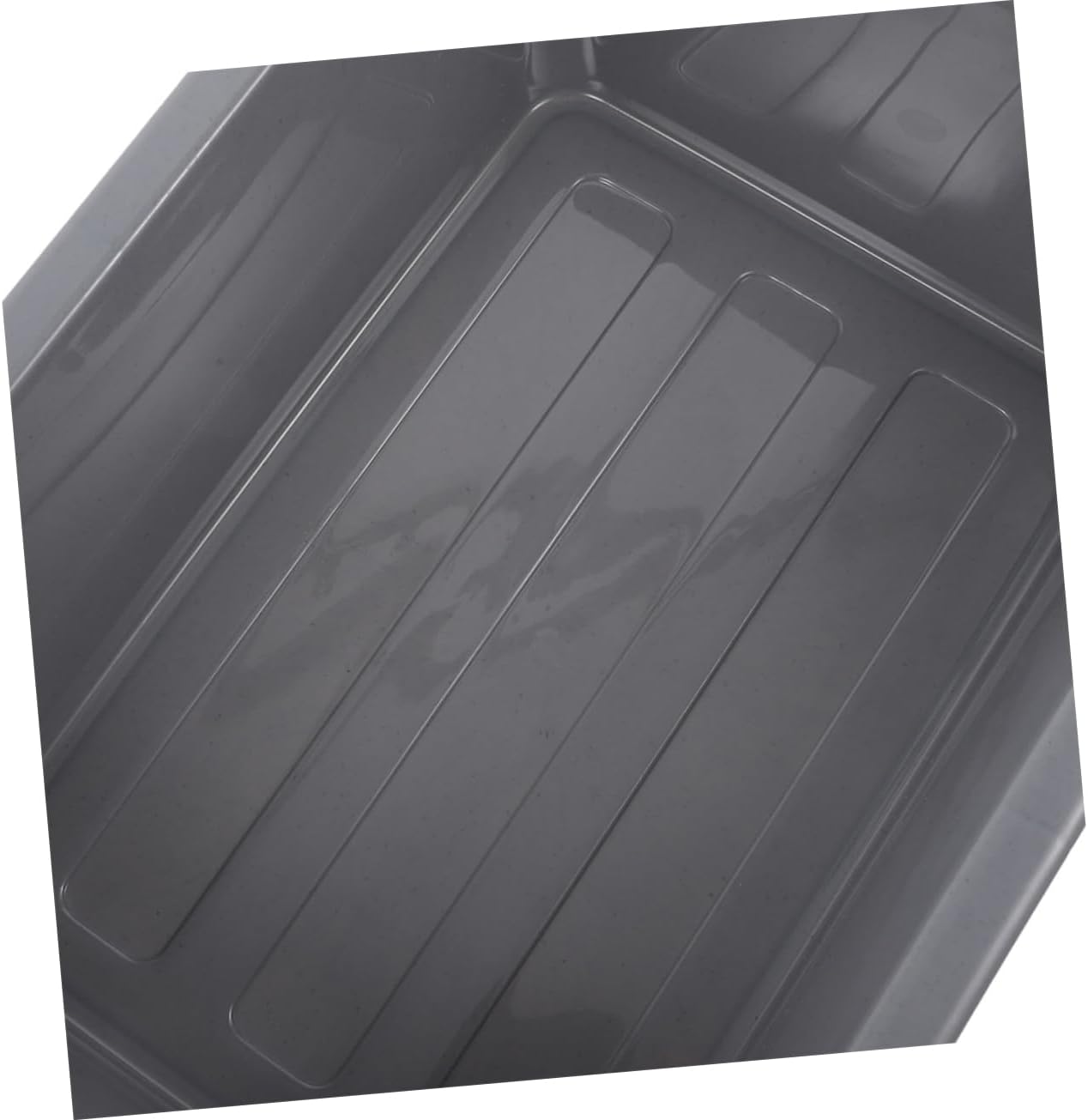 Rectangular Multi-Purpose Plastic Bus Tub for Kitchen Restaurant and Dining Room Sturdy Storage Bin Grey for Organizing Fruits Snacks and Serving Dishes