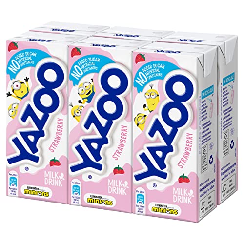 Yazoo Strawberry No Added Sugar 6 x 200ml