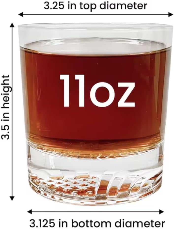 Personalized Whiskey Glass for Dad with Custom Face Engraving, Funny Reasons To Drink Design, Father’s Day Gift Birthday Present from Kids, Unique Drinking Glass Barware for Men Dad Grandpa