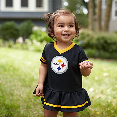 Image of Gerber NFL Baby Girls Jersey Dress and Diaper Cover