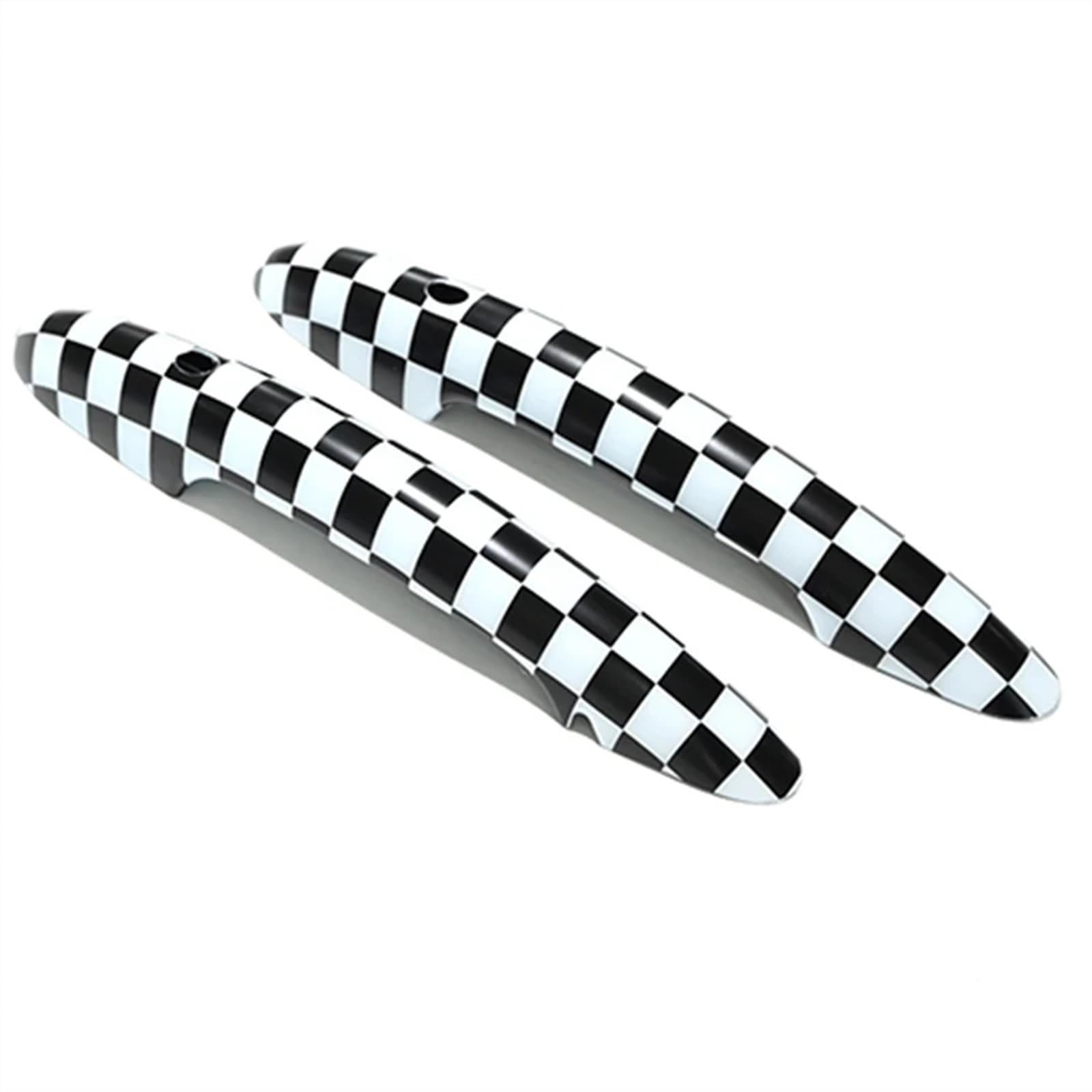 BYSKJZ Car Exterior Door Handle for MINI for Cooper for JCW for F56 for F57 Car Exterior Door Handle Side(Checker,with only Light)