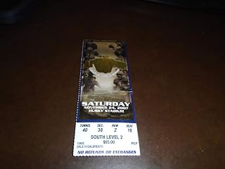 2007 WASHINGTON STATE AT WASHINGTON APPLE CUP COLLEGE FOOTBALL TICKET STUB