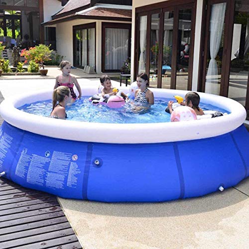 EPROSMIN 10ft x 30in Quick Set Inflatable Above Ground Pool - Family Swimming Pools Above Ground for Backyard/Outside, Portable Inflatable Top Ring Swimming Pools for 2-6 Kids and Adults No Filter