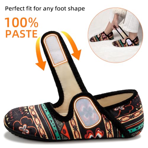 ATHMILE House Slippers for Women Men Indoor Barefoot Socks Wide Diabetic Shoes Adjustable House Slippers for Home Travel3