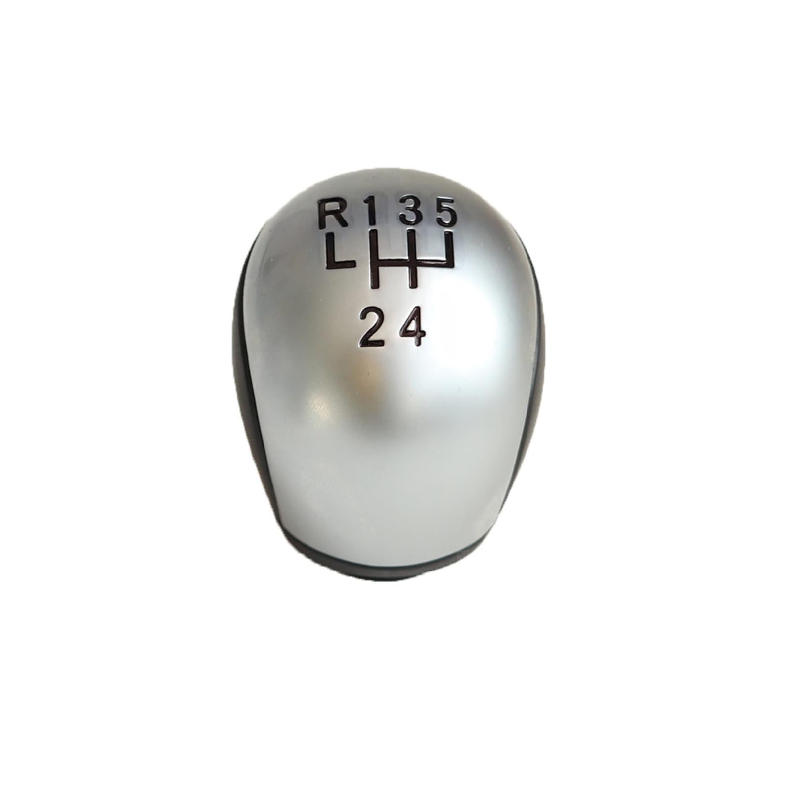Linqianbhd One Color Gear Lever Shift Knob For Peugeot 407 For Rcz 6 Speed 5 Leather 2403X3 Gear Shift Only Knob Shifter Handle Lever(5 Speed)