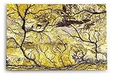 Paul Sinus Tableau mural 120 x 80 cm Vue aérienne de la Terre Vue d'oiseau Vue de rivière