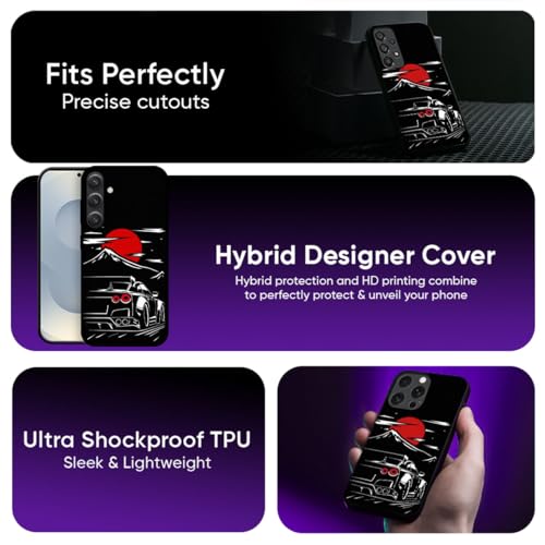 Image of Hybrid Back Case Cover | Compatible Compatible with Vivo T3 5G | Scratch-Resistant & Durable | Dark Red Sky Hybrid Case