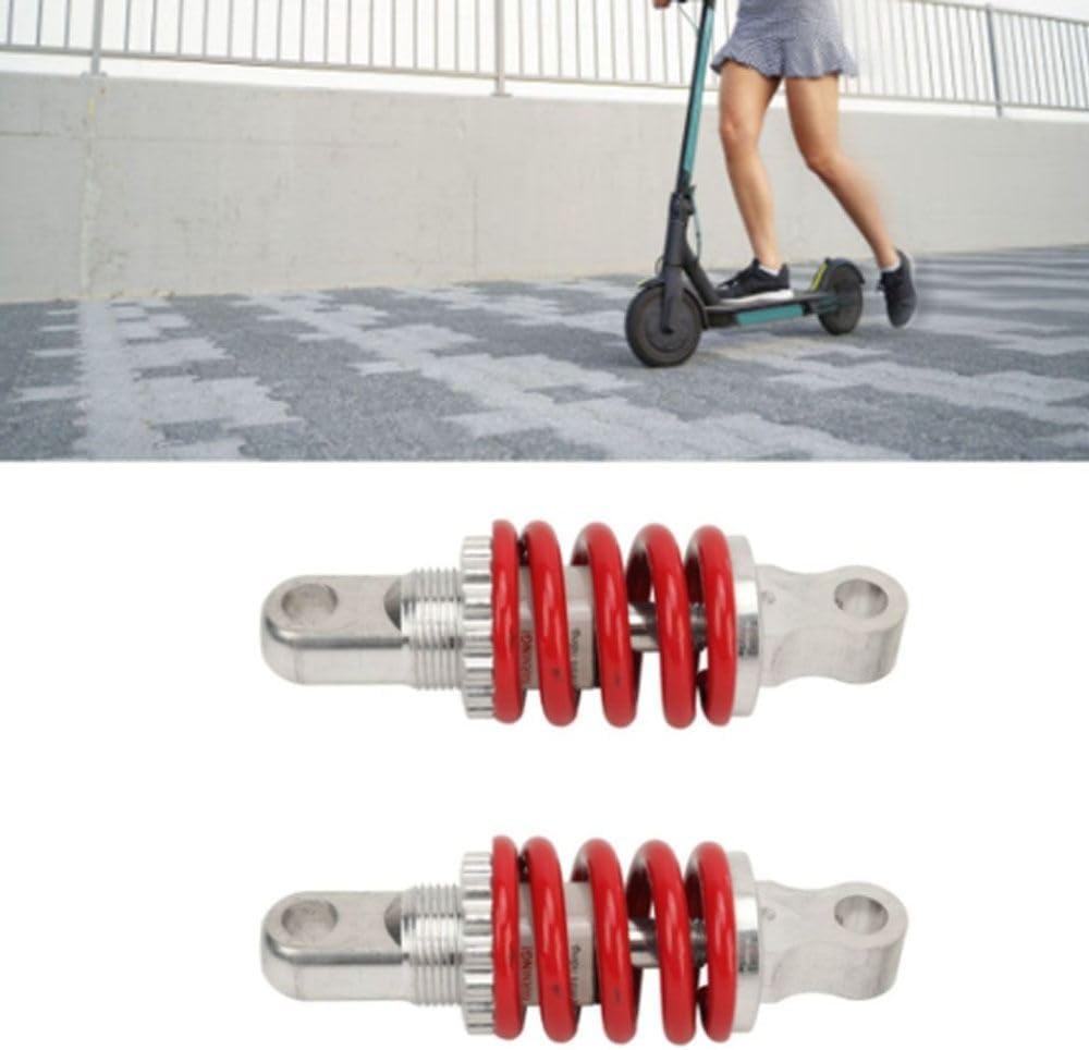‌2Pcs Rear Shock Absorber – Aluminum Alloy Suspension Spring for Kugoo M2 Electric Scooter, 100mm Hole Spacing, Adjustable Motorcycle Shock Absorbers