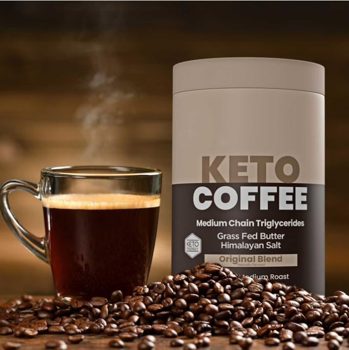 Keto Instant Medium Roast Coffee, 7.93 oz – MCT Oil & Grass-Fed Butter Blend, Low Carb, Keto & Paleo Friendly, Instant Coffee Beverage (1-Pack) image 5