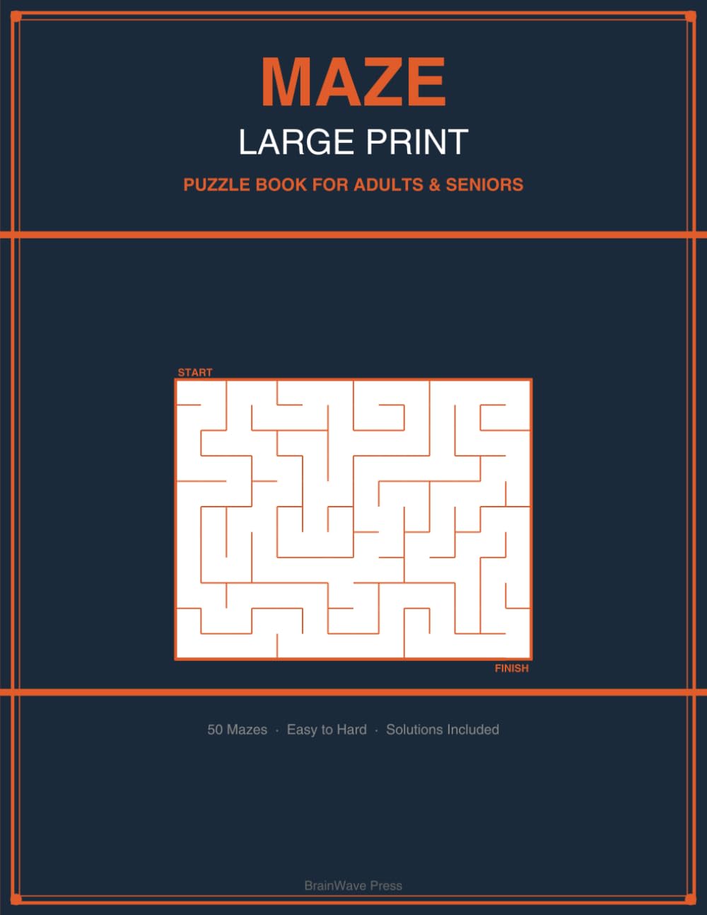 Maze Large Print Puzzle Book: 50 Maze Puzzles for Adults and Seniors – Easy to Hard with Solutions Included Beskrivning: Get lost in the fun! Maze ... engaging, and endlessly satisfying to solve.