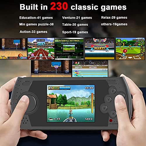 EASEGMER Handheld Games for Kids 16 Bit Portable Retro Video Games Built in 230 Classic Games 3.0 Inches HD Screen… - Image 3
