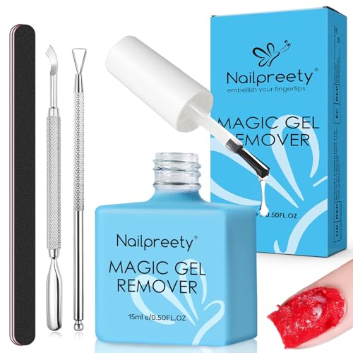 Gel Nail Polish Remover 15 Ml Professional Nail Varnish Remover Easy Quick Remove Dont Hurt Your Fingernails No Need For Foil Soaking Or Wrapping for UV Gel Remover Blue