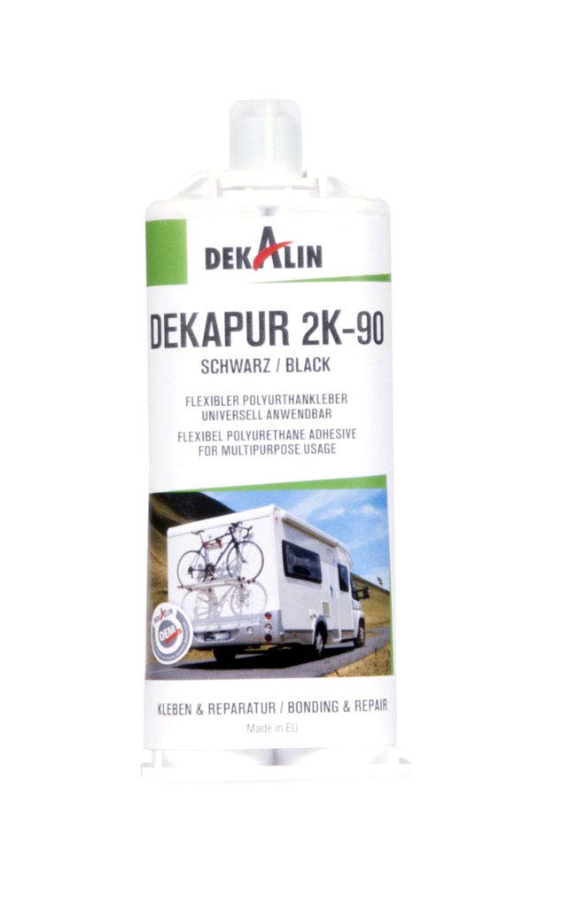Dekapur 2K-90 Dualkartusche 50 ml – 2-Komponenten PU-Kleber, inklusive 2 Statikmischer