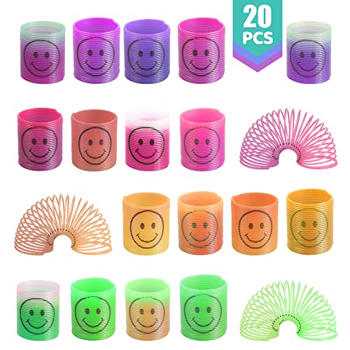 Party Mitgebsel 20 Stück Regenbogenspirale Springs Spielzeug Kindergeburtstag Gastgeschenke Kleine Mitbringsel für Kinder Cover