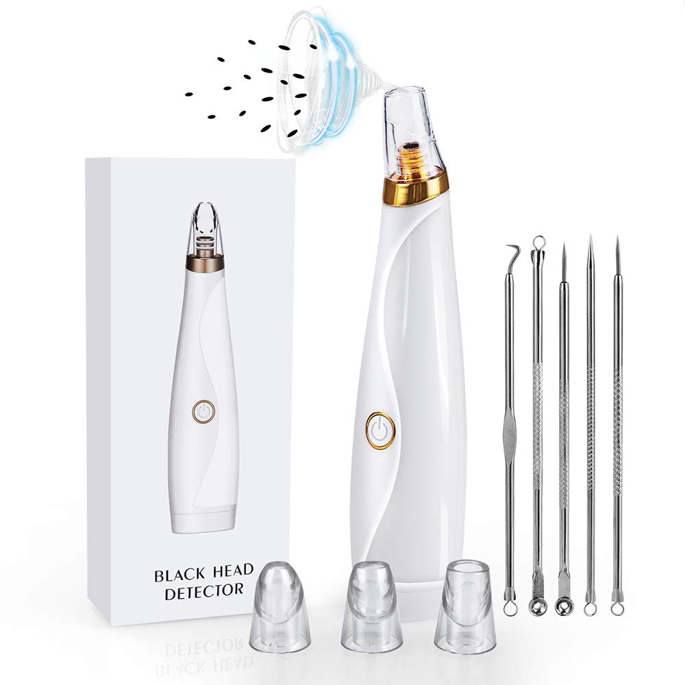 Blackhead Remover Pore Vacuum Pimple Extractor with Curved Blackhead