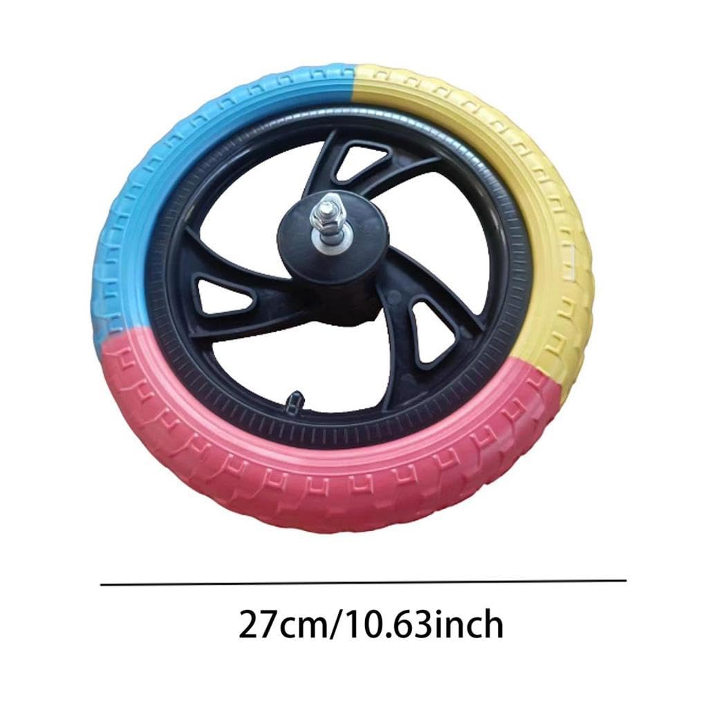 2 Stück 12 Zoll Schaumstoff Kinderlaufradräder mit Nylonnabe, Vollgummireifen (luftlos), Einfache Montage, Reparaturteile, Ersatzteil