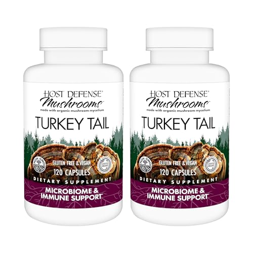 Host Defense Turkey Tail Capsules, 240 ct (Pack of Two 120 ct Units)