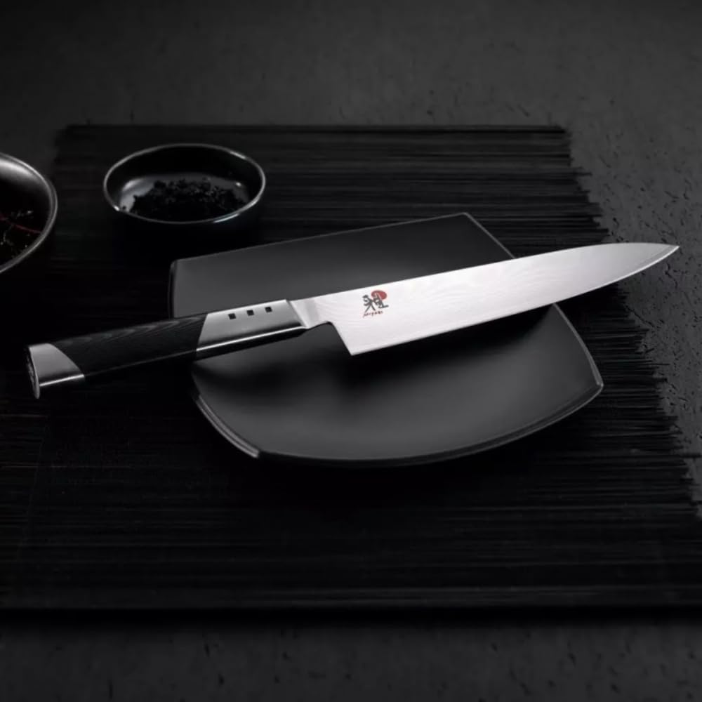 MIYABI Gyutoh Coltello, Acciaio Inossidabile, Nero, 24 cm