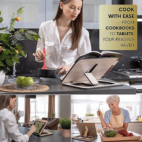 Vigo Wood KS-M Book Stand, Book Holder, Reading Stand, Cookbook Holder thumb #2