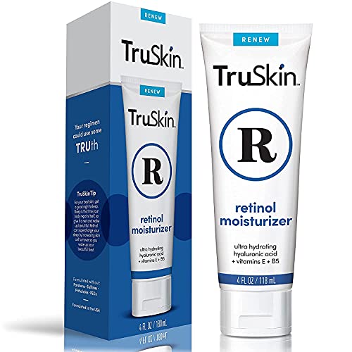 TruSkin Retinol Cream Anti-Wrinkle Moisturizer for Face Care and Eye Area with Hyaluronic Acid, Green Tea, 4 fl oz