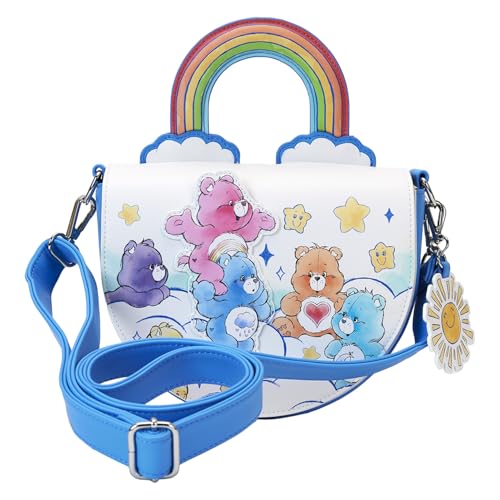Loungefly Care Bears Rainbow Handle Crossbody Bag Care Bears Bags & Backpacks