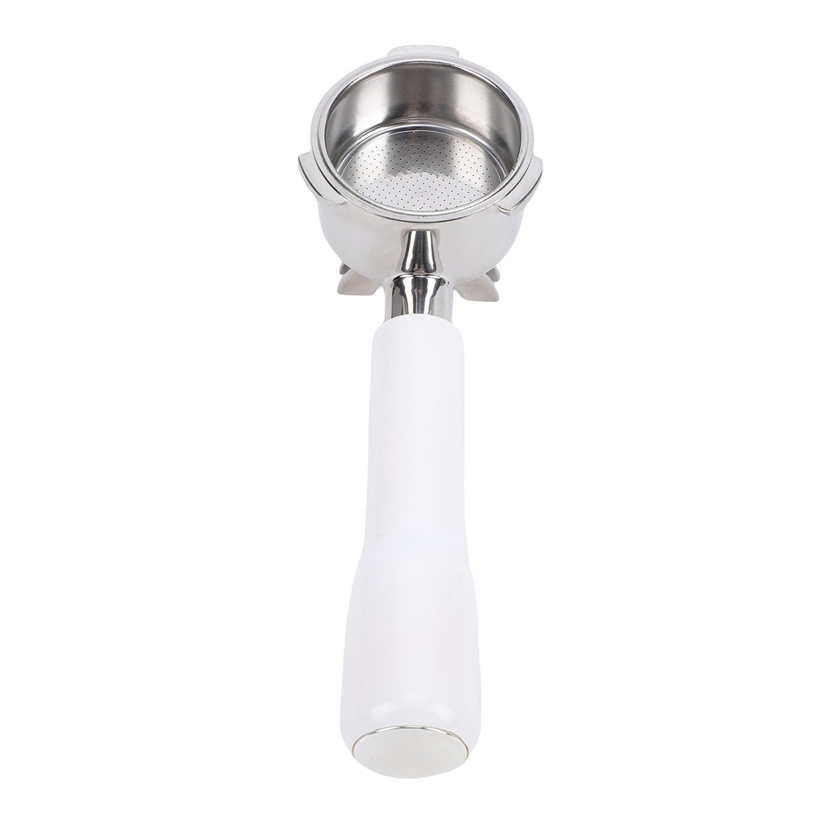 Portafiltro de café de 51 Mm, 3 Orejas Universal con Cesta de Acero Inoxidable para Cafeteras Barsetto Donlim Derlla ACA (WHITE)