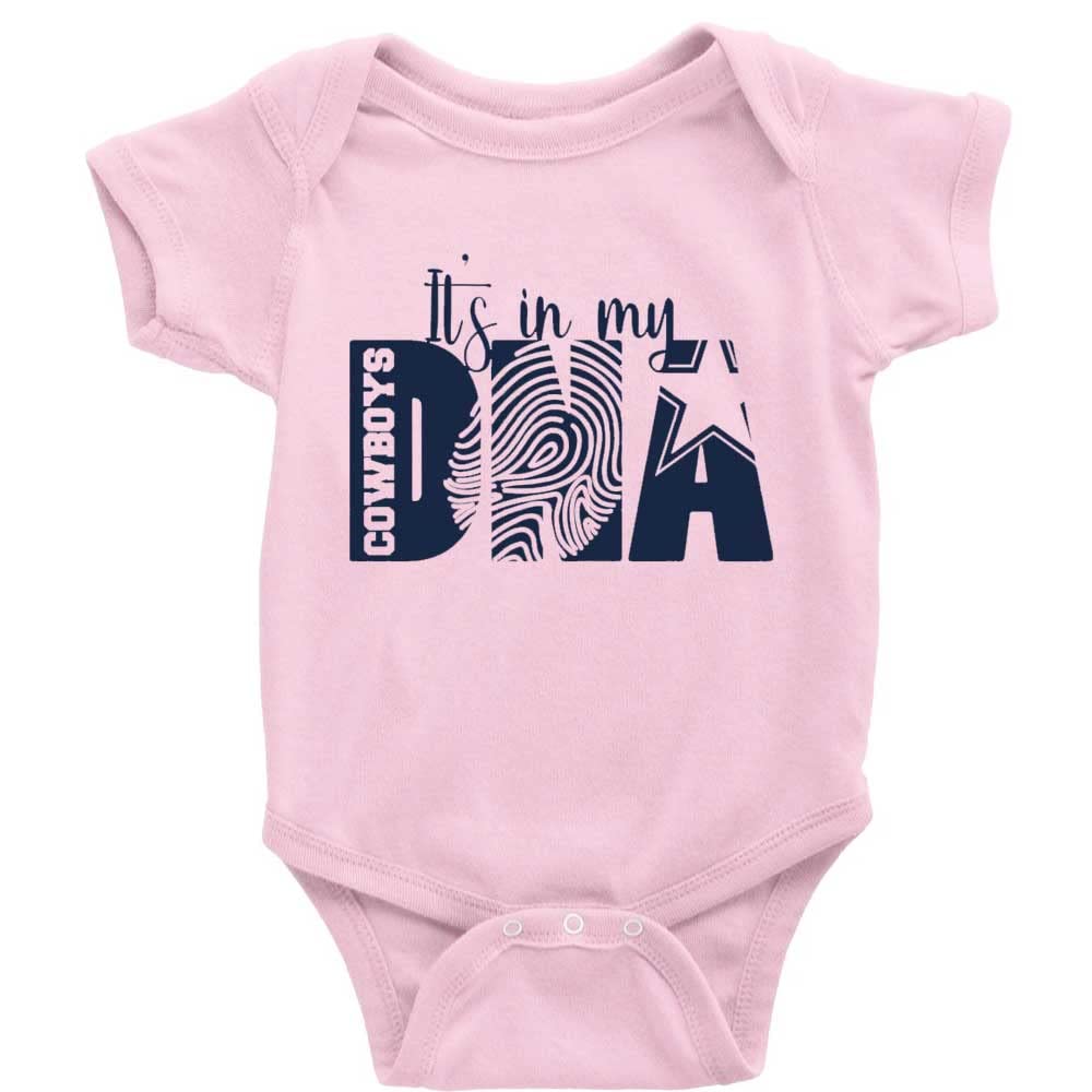 GKrepps It's in My DNA Cowboys Newborn Playsuit Footed Coverall Baby Crawl Clothes