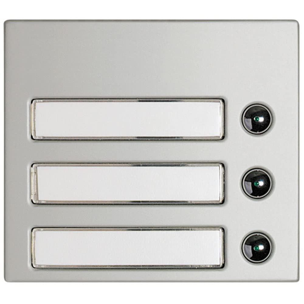Bticino Porteros 332231 - Frontal 3 Pulsadores 1Col Alum