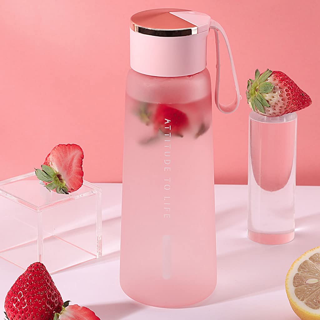 Gourde Sport Gourdes d'eau Gourde 2pcs 450ml bouteille d'eau en plastique givré bouteille de boisson buvant de plein air bouteilles d'eau de sport portable étudiant fourre-tout essai d'eau Bouteille d