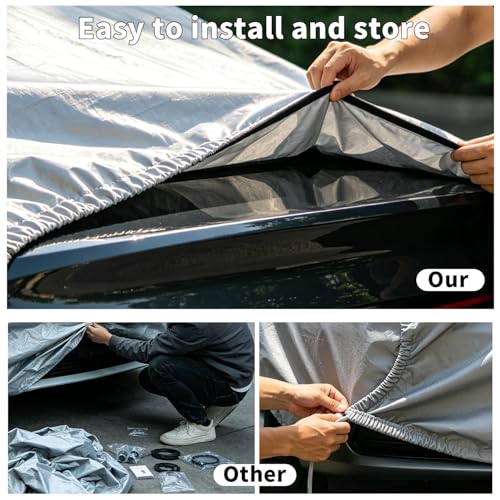 Image of GUNHYI Car Cover Custom Fit Kia Optima(2000-2020) /Kia K5 (2020-2026) Waterproof for Automobiles, Oxford Sun Rain Dust Snow Protection (Ships from US Warehouse, Delivery 3-5 Days)
