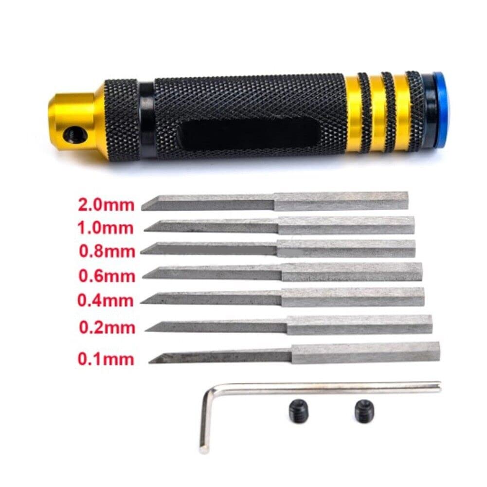 7-in-1 Model Scriber Tool With Multiple Blades For Gundam & RC Car Detailing
