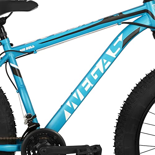 Image of WEGAS Bigbull 26 Inch Mountain Bike 18.5 inch Frame 21 Ef500 Shimano Gears (Sky Blue Standard) ,Unisex-Youth