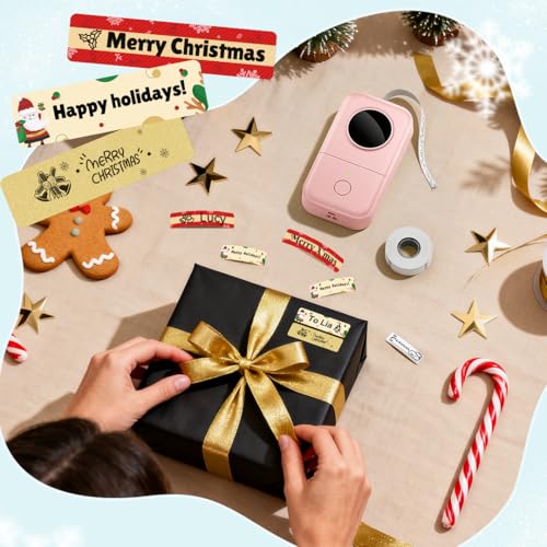 undefined Phomemo D30 Label Maker with 3 Roll Papers - White/Clear/Gold Labels, Portable Handheld Bluetooth Mini Label Printer, Multiple Templates Fonts Icon, Thermal Small Label Printer Rechargeable の商品画像 1