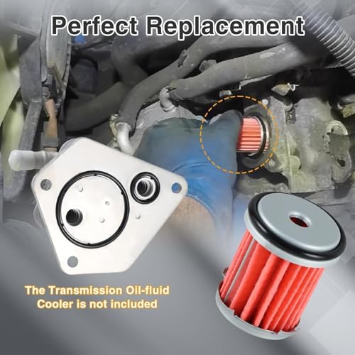 Image of Auto Transmission Filter with O-ring (with Transmission Oil-fluid Cooler O-rings）Compatible with Acura RDX RLX TSX TL /Honda Odyssey Accord CR-V Civic Pilot Replace#: 25450-P4V-013