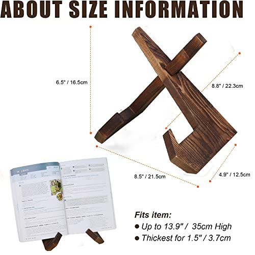 Cookbook Stand - Cook Book Stand, Photo Picture Frame Display Stand, Recipe Book Holder For Reading Hands Free, Rustic Cooking Bookstand For Tablet, Plate Display, Vinyl Record #TOP1