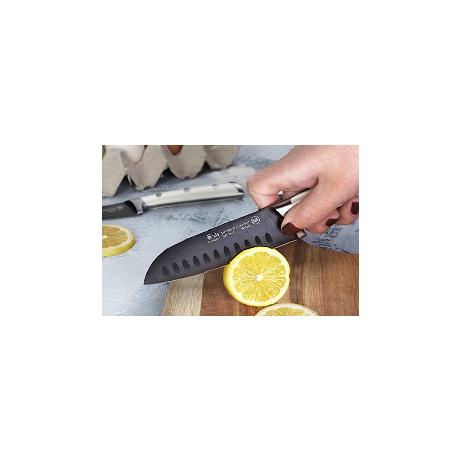 Cangshan-S-Series-1022100-German-Steel-Forged-2-Piece-Titanium-Coated-Santoku-Starter-Knife-Set-with-Sheaths-Vanilla-White Cangshan S+ Series 1022100 German Steel Forged 2-Piece Titanium Coated Santoku Starter Knife Set with Sheaths, Vanilla White