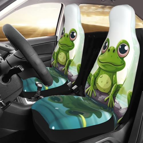 Housses de siège auto grenouille : lot de 2 protections confortables et universelles