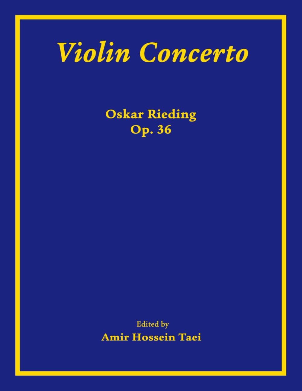 Violin Concerto Oskar Rieding Op. 36