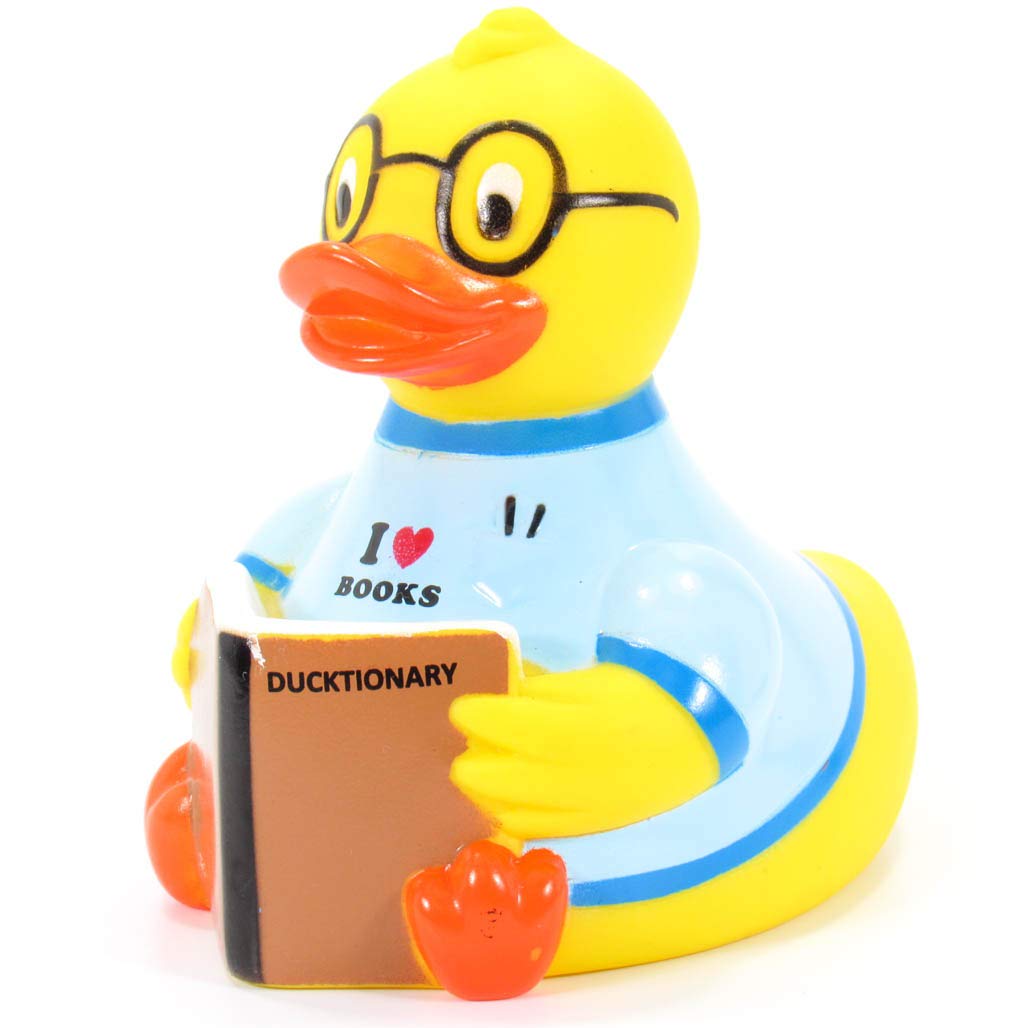 Yarto Famous & Historical Rubber Duck Bath Toys | Educational | Child Safe | Tested for Ages 0+ | Collectable | Party Favors | Cake Toppers (Reader)