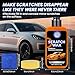 CYTITZHN Car Scratch Remover Removes Scratches Swirls And Scuffs With Wax Rubbing Compound With Buffer Pad And Microfiber Towel For Cars Motorcycles SUVs Trucks For Car Owners 3.4 Ounces