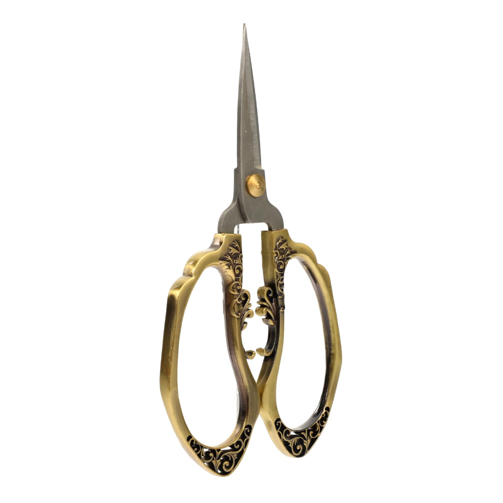 Housoutil Forbici Da Cucito Vintage Compatte Con Manico Ergonomico Decorato Forbicine Leggere Per Tessuti Filo e Carta Per Casa e Sartoria