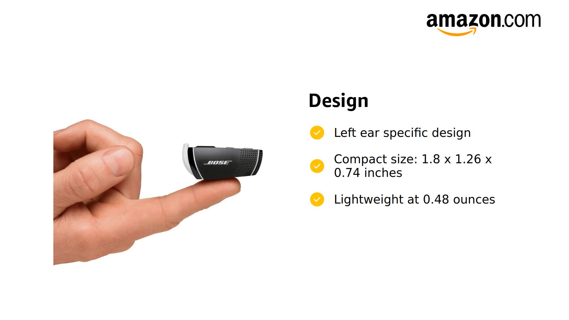 Amazon.com: Bose Bluetooth headset Series 2 Left ear, Black