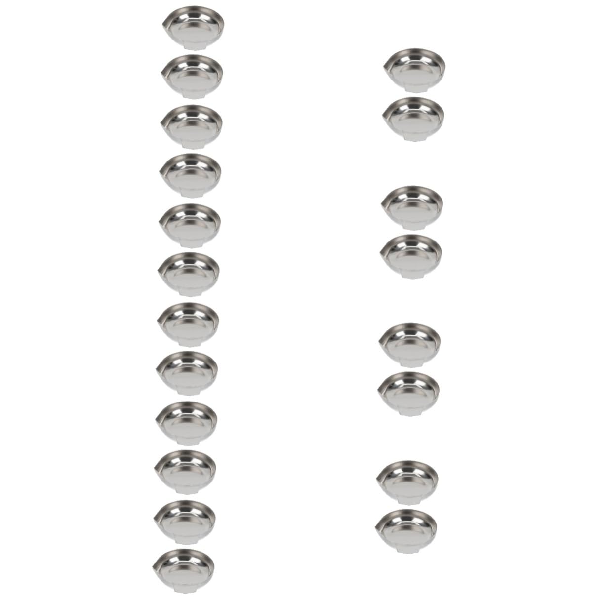 10 Sets Mini Edelstahl Schmuck Waage Tablett Für Wiegen Platte Silber Pan Elektronische Waage 2 Stücke * 10