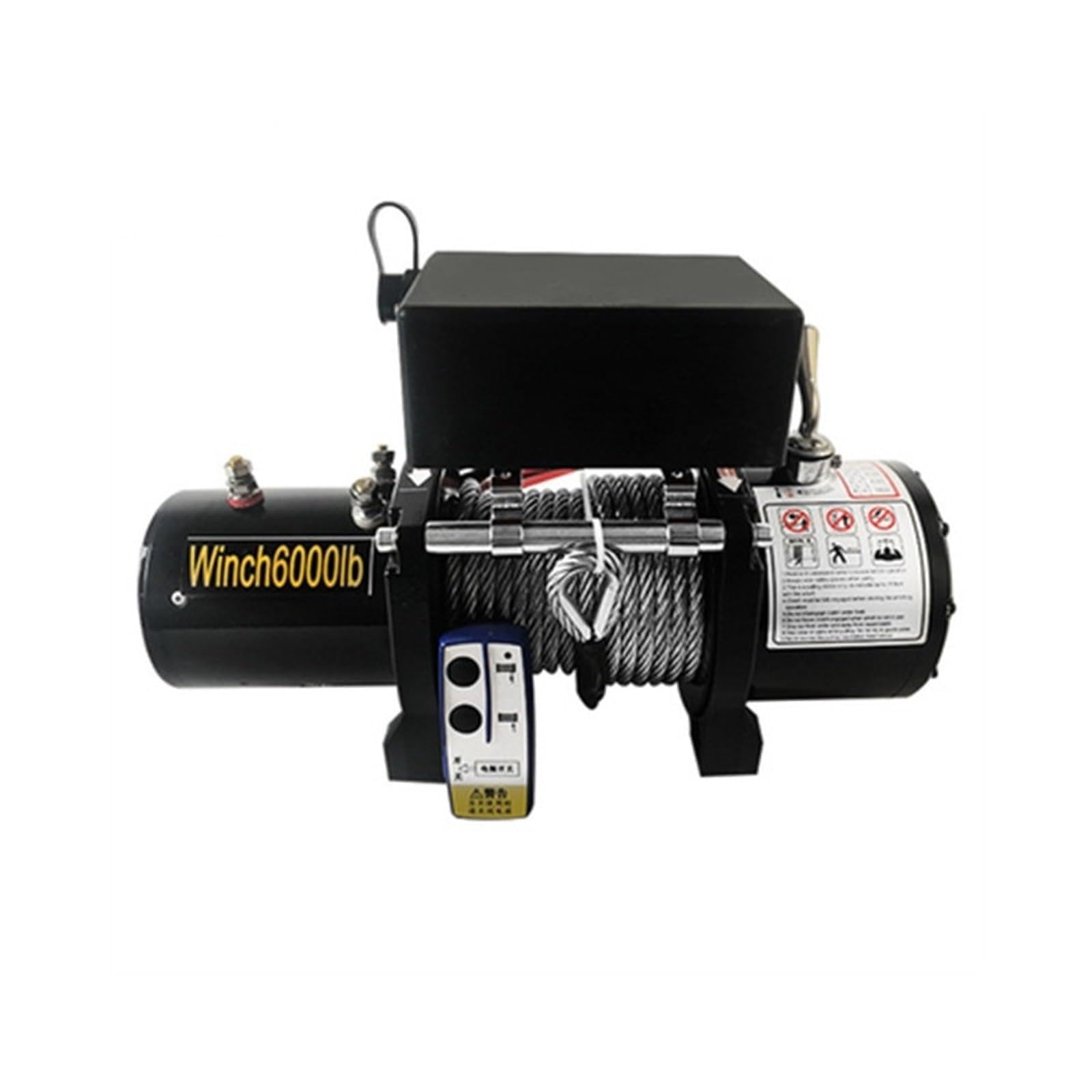Cabrestante Eléctrico De 24v, Mango 3000/4000 /4500lb, Cabrestantes ATV Cuerda Alambre Inalámbrico For Bugg Playa(4000lb wireless)