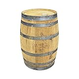 LYUGGAGE Oak Rye Whiskey Barrel 15 Gallon with Barrel Cover, Fresh Empty Barrel, Refillable, Authentic White Oak Barrel for Decorative and DIY Projects, Aging Homebrew Beer, Wine, Cider, Spirits