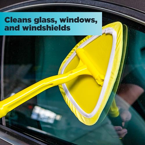 Image of Invisible Glass 95183 Original Reach and Clean Tool Replacement Elastic Microfiber Bonnets, Pack of 3