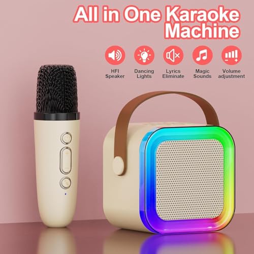 Image of YGM Acoustic Foams Kids Karaoke Mic with Speaker for Singing | Karaoke Machine | Mike for Kids Singing | Birthday Gift Toy for Girls & Boys (1 Mic, 1 Speaker (Any Color))