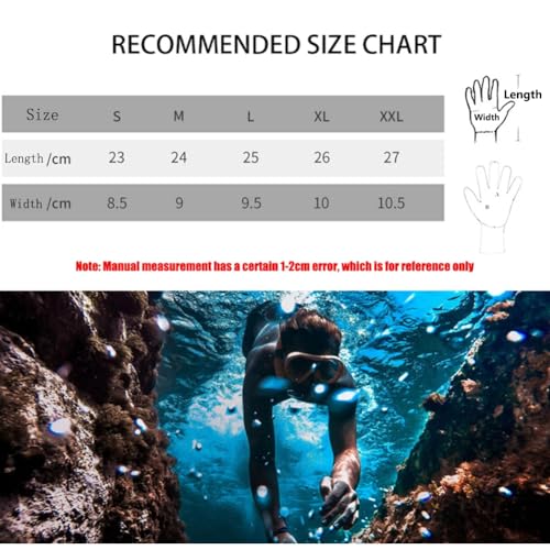 WYYHAA 5Mm Neoprene Diving Gloves, Anti-Slip Warm Scuba Gloves Wetsuit Gloves with Adjustable Strap for Kayaking Spearfishing Hunting Fishing,S